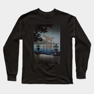 Rainy Miyajima by Tsuchiya Koitsu Long Sleeve T-Shirt